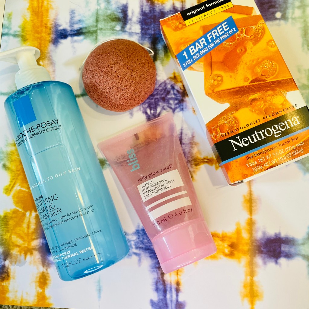 LAROCHE-POSAY CLARIFYING FOAMING CLEANSER BLISS JELLY GLOW PEEL KONJAC SPONGE NEUTROGENA THE TRANSPARENT FACIAL BAR
